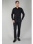 Siyah Jagger Lastikli Polyamid Polyester Erkek Pantolon PNS24K24006_D99 5