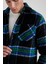 Polo Yaka Düğmeli Kareli Uzun Kollu Gömlek Ceket A5314AX23AU 14