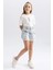 Kız Çocuk Kargo Fit Jean Şort A8727A823HS 10