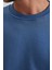 Oversize Geniş Kalıp Bisiklet Yaka Basic Düz Sweatshirt T5139AZ23AU 14