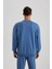 Oversize Geniş Kalıp Bisiklet Yaka Basic Düz Sweatshirt T5139AZ23AU 15