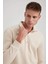 Comfort Regular Fit Rahat Kalıp Fermuarlı Dik Yaka Basic Sweatshirt X7405AZ23AU 14
