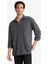 Regular Fit Penye Uzun Kollu Gömlek F6134AX25AU 3