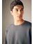 Regular Fit Bisiklet Yaka Kalın Basic Düz Sweatshirt T3777AZ23AU 11
