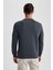 Regular Fit Bisiklet Yaka Kalın Basic Düz Sweatshirt T3777AZ23AU 16
