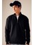 Comfort Regular Fit Rahat Kalıp Fermuarlı Dik Yaka Basic Düz Sweatshirt X7405AZ23AU 11