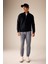 Comfort Regular Fit Rahat Kalıp Fermuarlı Dik Yaka Basic Düz Sweatshirt X7405AZ23AU 12
