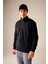 Comfort Regular Fit Rahat Kalıp Fermuarlı Dik Yaka Basic Düz Sweatshirt X7405AZ23AU 13