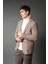 Modern Fit Ceket Yaka Desenli Düğmeli Astarlı Blazer Ceket B0070AX23WN 13