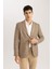Modern Fit Ceket Yaka Desenli Düğmeli Astarlı Blazer Ceket B0070AX23WN 14