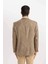 Modern Fit Ceket Yaka Desenli Düğmeli Astarlı Blazer Ceket B0070AX23WN 20