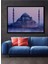 Çerçeve Görünümlü Istanbul Sultanahmet Camii Pastel Boya Görünümlü Dekoratif Ahşap Ofis Kare Tablo 1