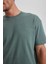 Erkek Yeşil Regular Fit Düz Kesim Bisiklet Yaka %100 Pamuk Kısa Kollu Tişört B0662AXNS 9