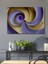 Altın Mor Spiral Modern Sanat Dekoratif Ahşap Dekoratif Ev/işyeri/ofis Kare Tablo 1