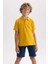 Erkek Çocuk Sarı Regular Fit Polo Yaka Basic Pike %100 Pamuk Kısa Kollu Polo Tişört B0668A8NS 11