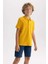 Erkek Çocuk Sarı Regular Fit Polo Yaka Basic Pike %100 Pamuk Kısa Kollu Polo Tişört B0668A8NS 12