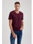 %100 Pamuk Slim Fit Dar Kesim V Yaka Kısa Kollu Tişört B0646AXNS 10