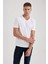 %100 Pamuk Slim Fit Dar Kesim V Yaka Kısa Kollu Tişört B0646AXNS 12