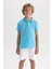 Erkek Çocuk Pike Kısa Kollu Basic Düz Polo Tişört B0668A8NS 8