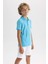 Erkek Çocuk Pike Kısa Kollu Basic Düz Polo Tişört B0668A8NS 10