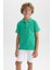 Erkek Çocuk Pike Kısa Kollu Basic Düz Polo Tişört B0668A8NS 7