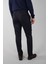 Lacivert Doğal Pamuk Pilesiz Spor Pantolon PNS24K24003_D39 2