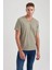 %100 Pamuk Slim Fit Dar Kesim V Yaka Kısa Kollu Tişört B0646AXNS 9