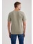 %100 Pamuk Slim Fit Dar Kesim V Yaka Kısa Kollu Tişört B0646AXNS 16