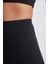 Fit Siyah Yüksek Bel İçi Yumuşak Tüylü Beli Saran Basic Düz Sporcu Tayt W8206AZ23AU 17