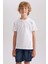 Erkek Çocuk Bisiklet Yaka Basic Düz Kısa Kollu Tişört B0667A8NS 7