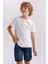 Erkek Çocuk Bisiklet Yaka Basic Düz Kısa Kollu Tişört B0667A8NS 11