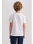 Erkek Çocuk Bisiklet Yaka Basic Düz Kısa Kollu Tişört B0667A8NS 12