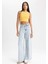 Kadın Sarı Fitted Halter Yaka Düz Basic Pamuklu Atlet B0658AXNS 9
