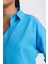 Oversize Geniş Kalıp Gömlek Yaka Poplin Uzun Kollu Tunik B0659AXNS 11