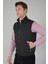 Siyah Polo Yaka Cepli Polyester Kışlık Erkek Yelek YLK24K24001_D99 1