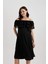 Omuzu Açık Basic Düz Midi Hamile Mini Elbise B1333AX23SM 6