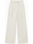 4629 Kadın Bol Paça Yüksek Bel Viskon Palazzo Pantolon Beyaz 1