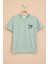 Yeşil Palmiye Baskılı Sırtı Yazılı Erkek Çocuk Kısa Kol Tişört 20929 1