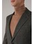 Comfort Fit Haki Mono Yaka Çift Yırtmaçlı 6 Drop Erkek Ipek Yün Ceket PCK24K24207_D49 3