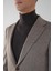 Comfort Fit Bej Mono Yaka Çift Yırtmaçlı 6 Drop Yün Polyester Erkek Ceket PCK24K24209_D07 5