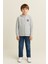 Şardonlu Kapüşonlu Çocuk Okul Sweatshirt D Nakışlı - 601101 1