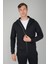 Erkek Pamuk Likralı Siyah Eşofman Üstü ESF26K26004_D99 1