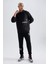 Fit NBA Brooklyn Nets Standart Fit Kapüşonlu Kanguru Cepli Kalın Sweatshirt A9679AX23WN 8