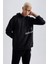 Fit NBA Brooklyn Nets Standart Fit Kapüşonlu Kanguru Cepli Kalın Sweatshirt A9679AX23WN 9