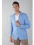 Erkek Platinum Regular Fit Keten Ceket Açık Mavi PCK25Y25009_D33 1