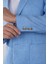 Erkek Platinum Regular Fit Keten Ceket Açık Mavi PCK25Y25009_D33 3