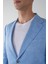 Erkek Platinum Regular Fit Keten Ceket Açık Mavi PCK25Y25009_D33 4