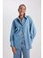Fashion Fit Uzun Kollu Jean Gömlek B2391AX23HS 8