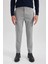 Twill Chino Pantolon Slim Fit Dar Kesim Dar Paça Basic Düz Cepli B2091AX23AU 9