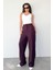 Mürdüm Yüksek Bel Kadın Palazzo Pantolon MG2506 5